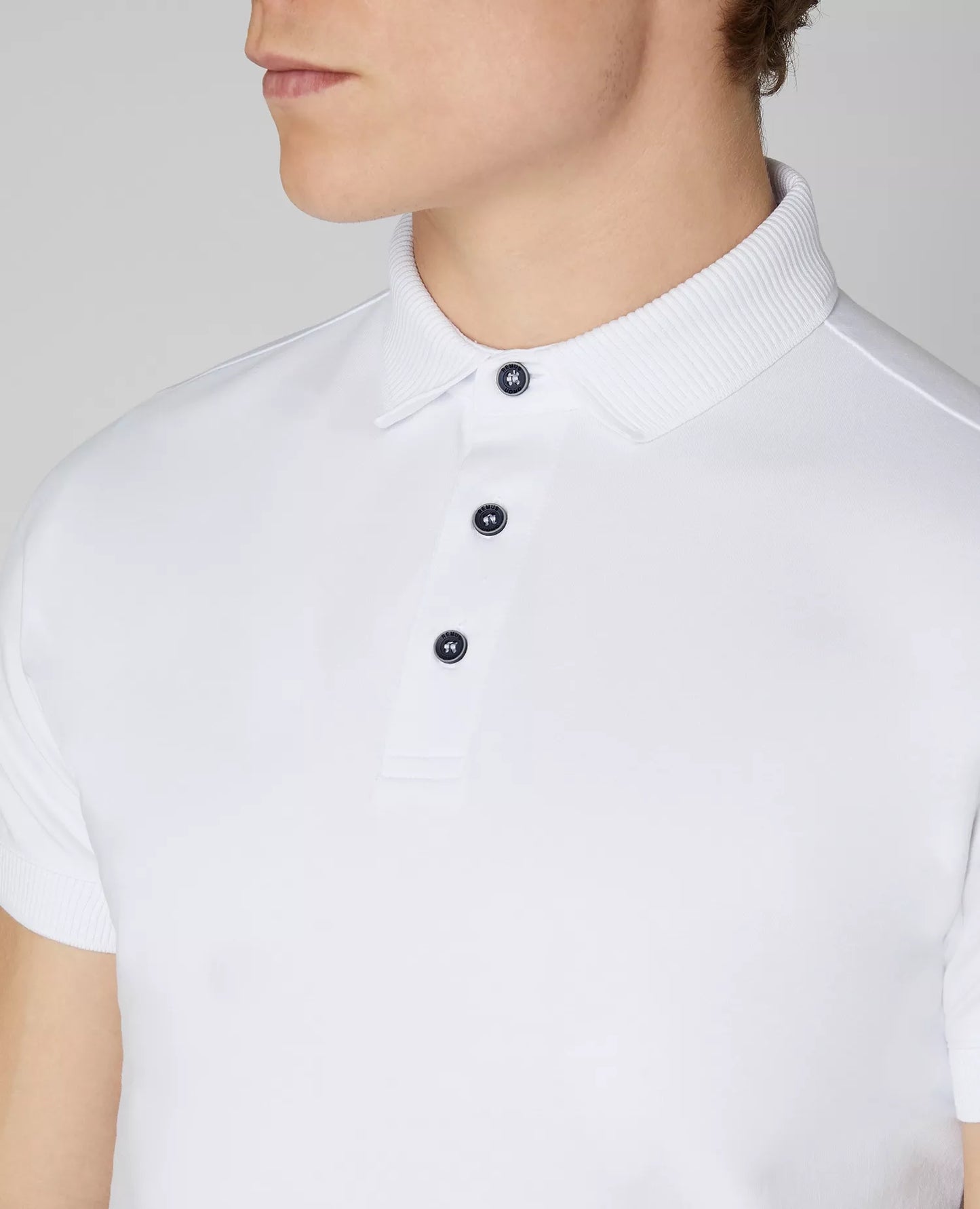 Remus Uomo Short Sleeve Polo Shirt - White
