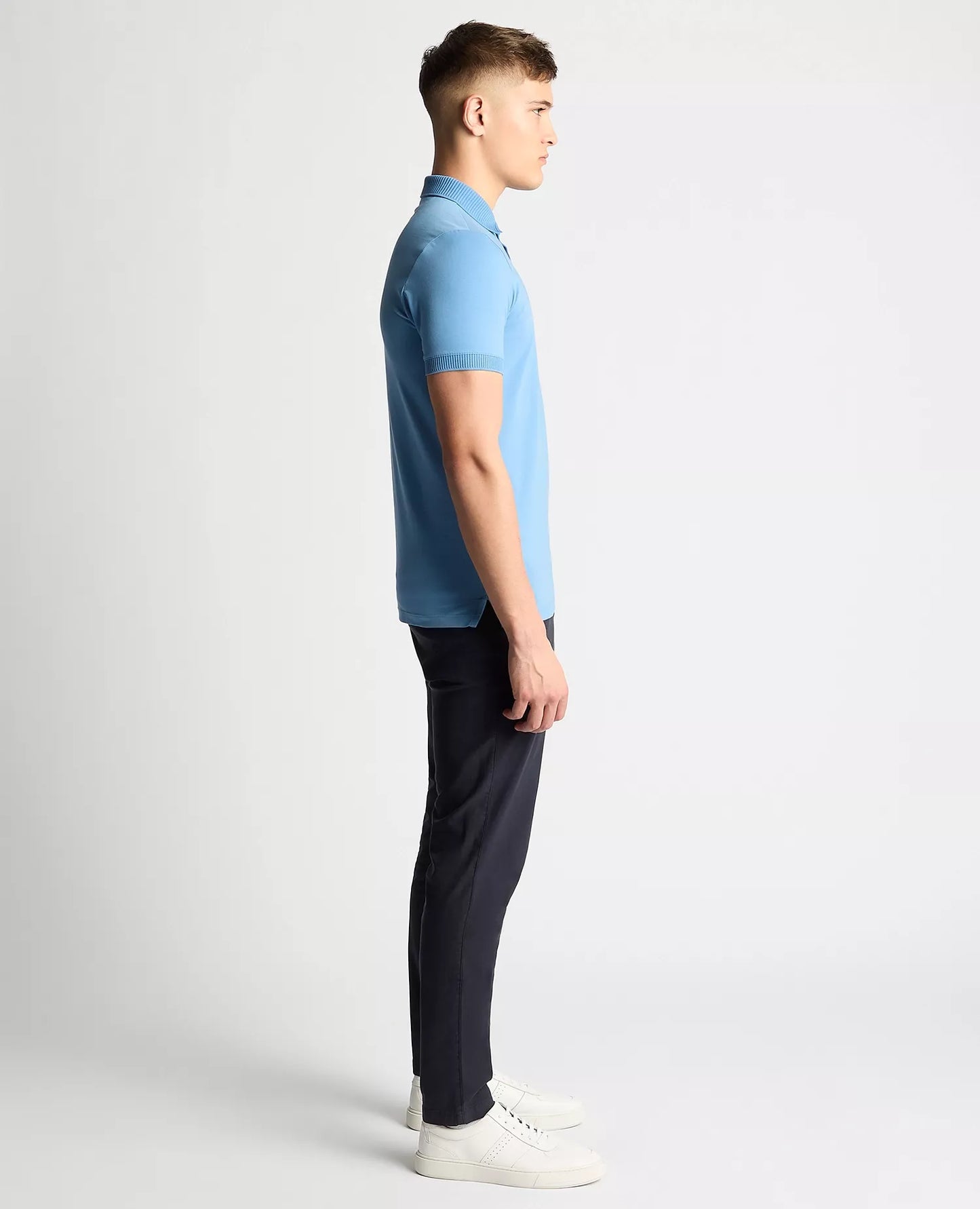 Remus Uomo Short Sleeved Polo Shirt - Riviera Blue