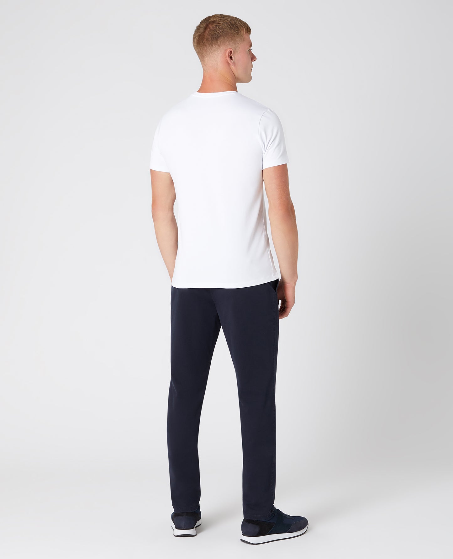 Remus Uomo Branded White Tee - White