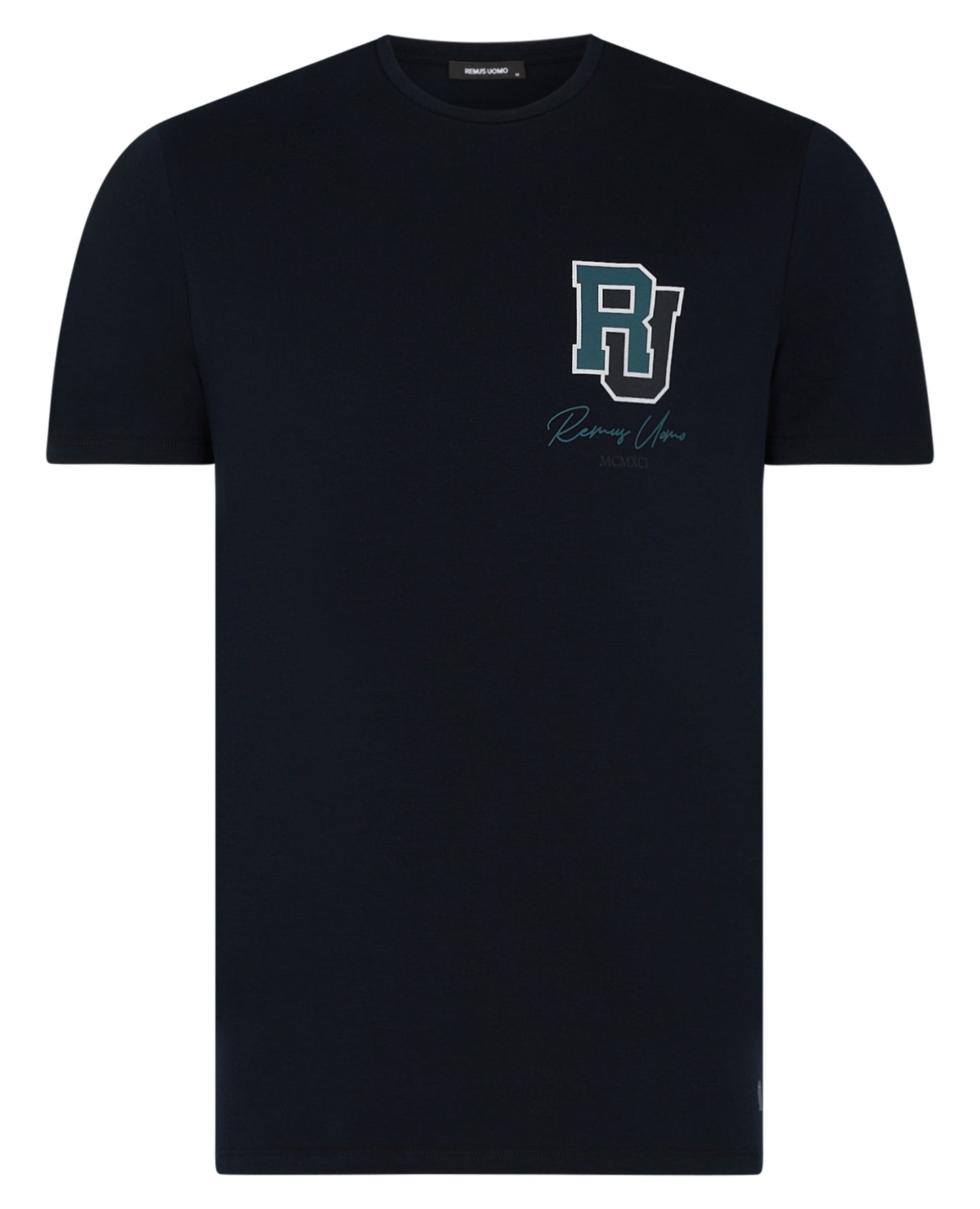 Remus Uomo Branded Tee - Navy