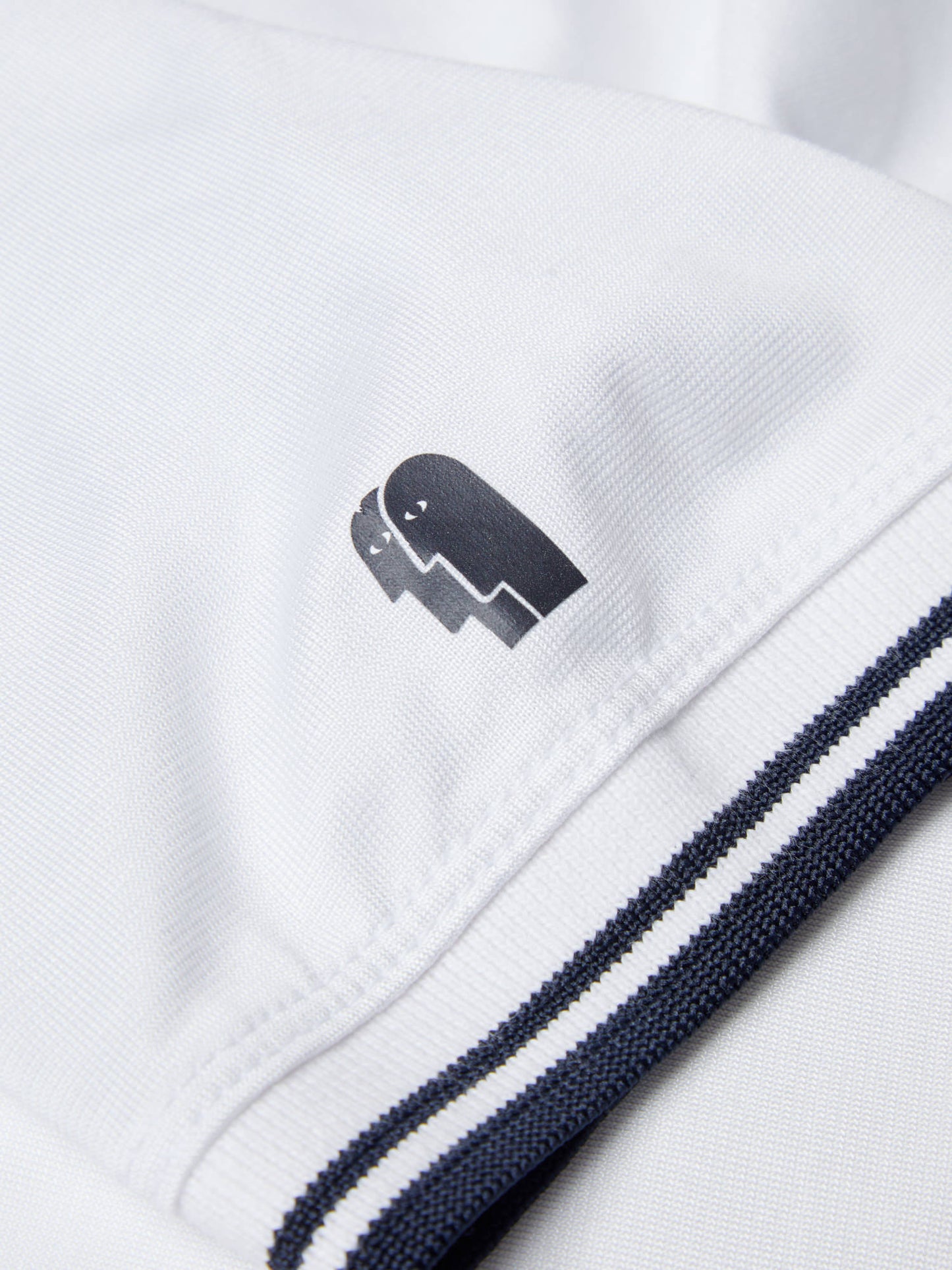 Remus Uomo Casual Zip Polo - White
