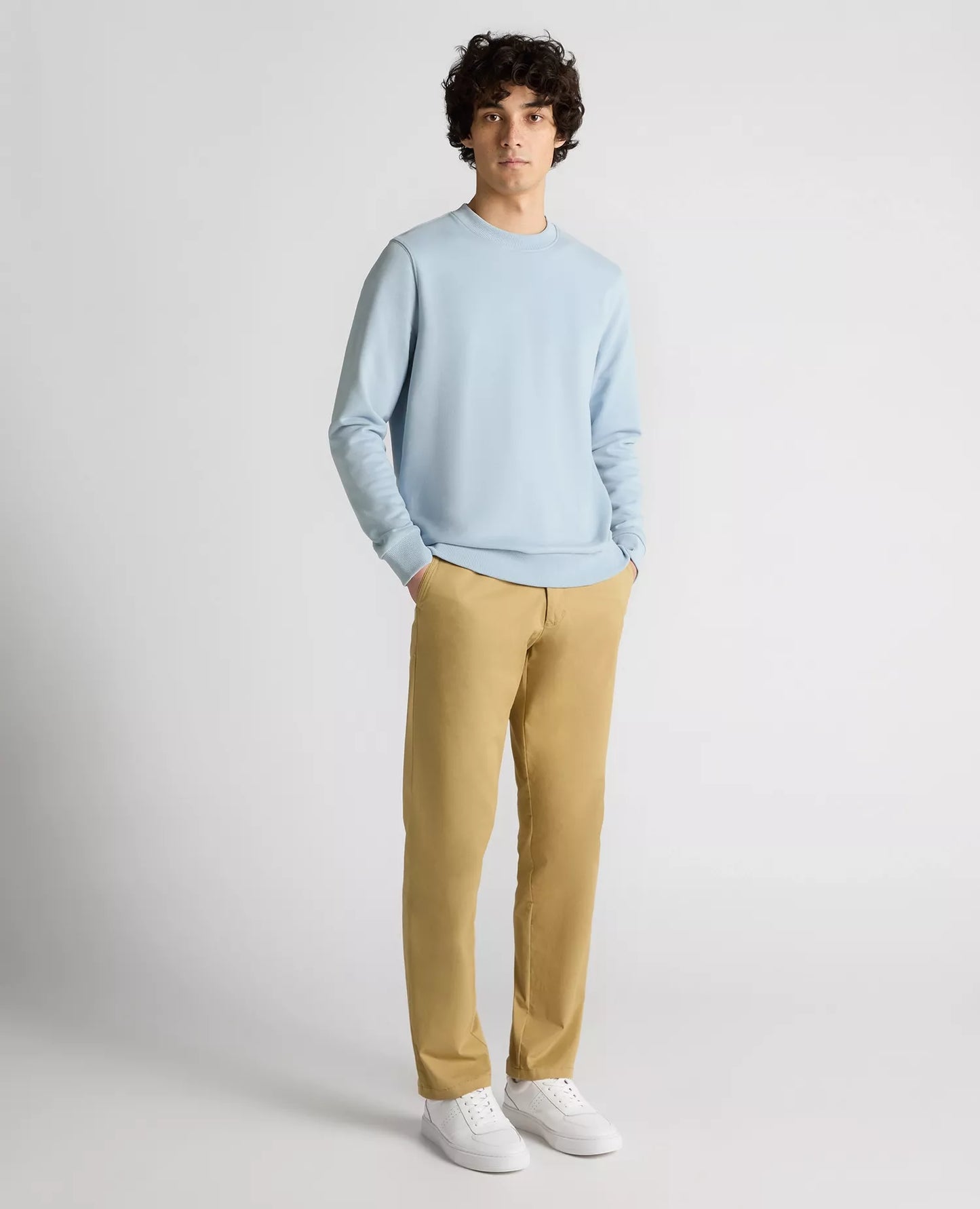 Remus Uomo Crew Neck Sweater - Light Blue