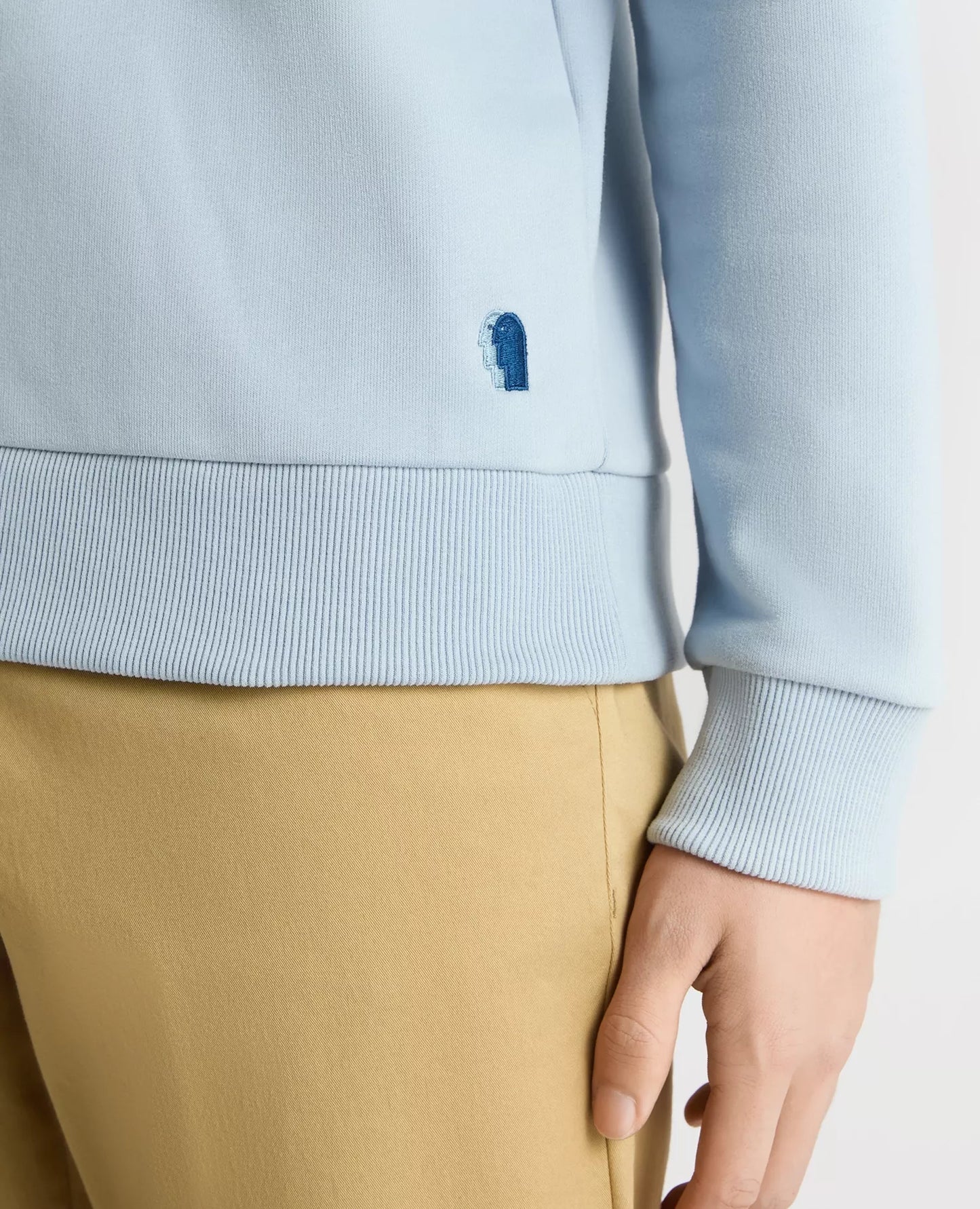 Remus Uomo Crew Neck Sweater - Light Blue