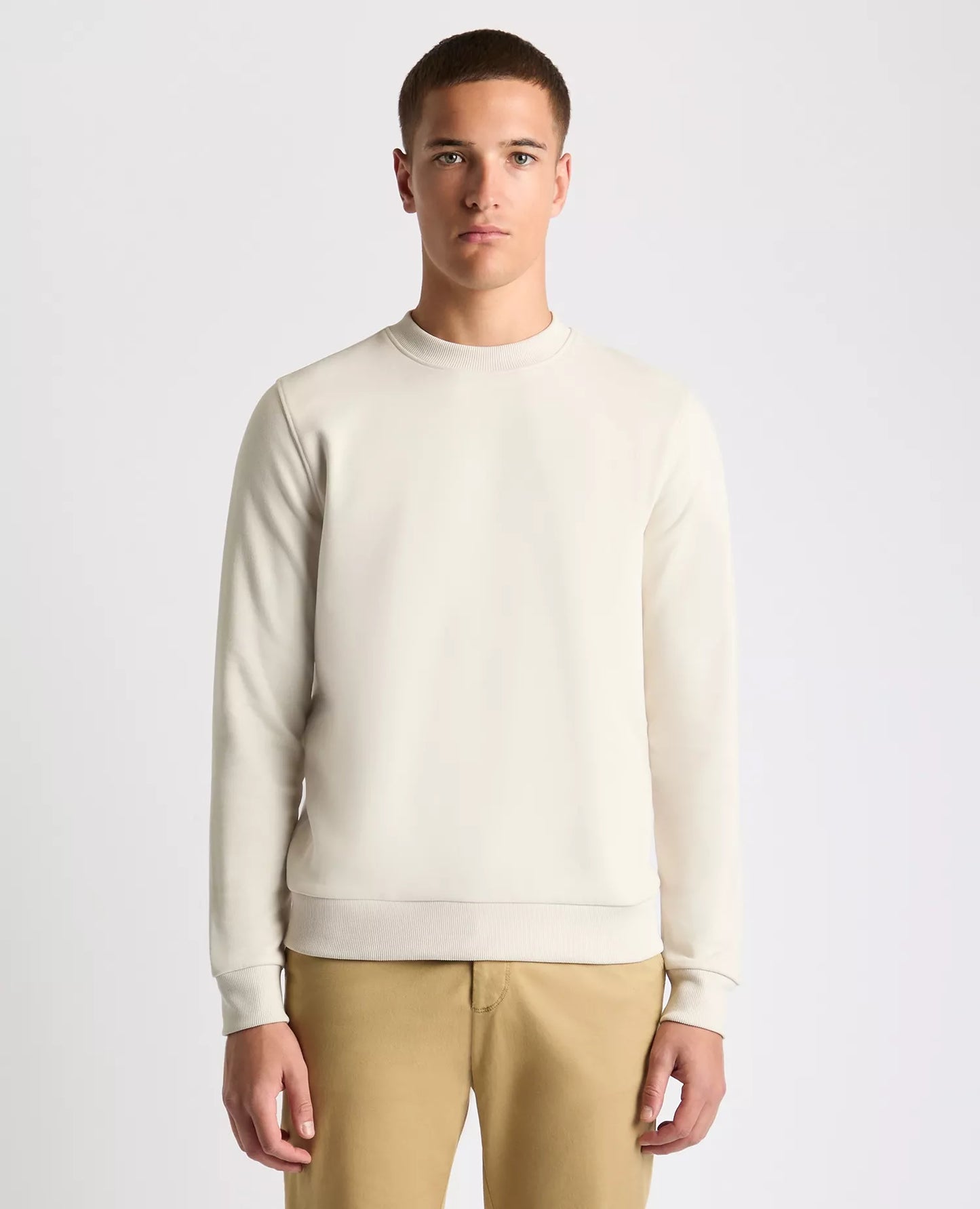 Remus Uomo Crew Neck Sweater - Cream