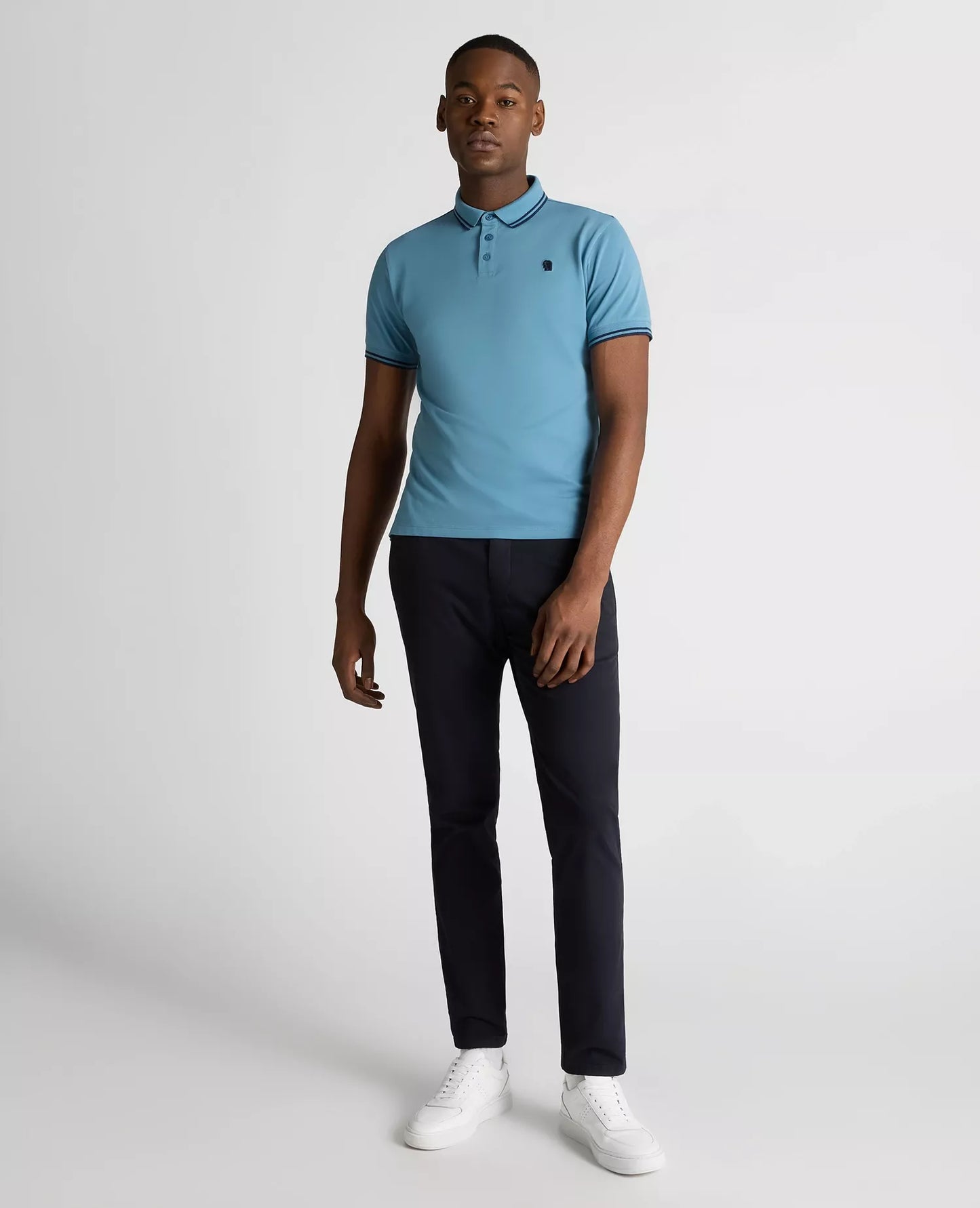 Remus Uomo Short Sleeved Polo Shirt - Blue