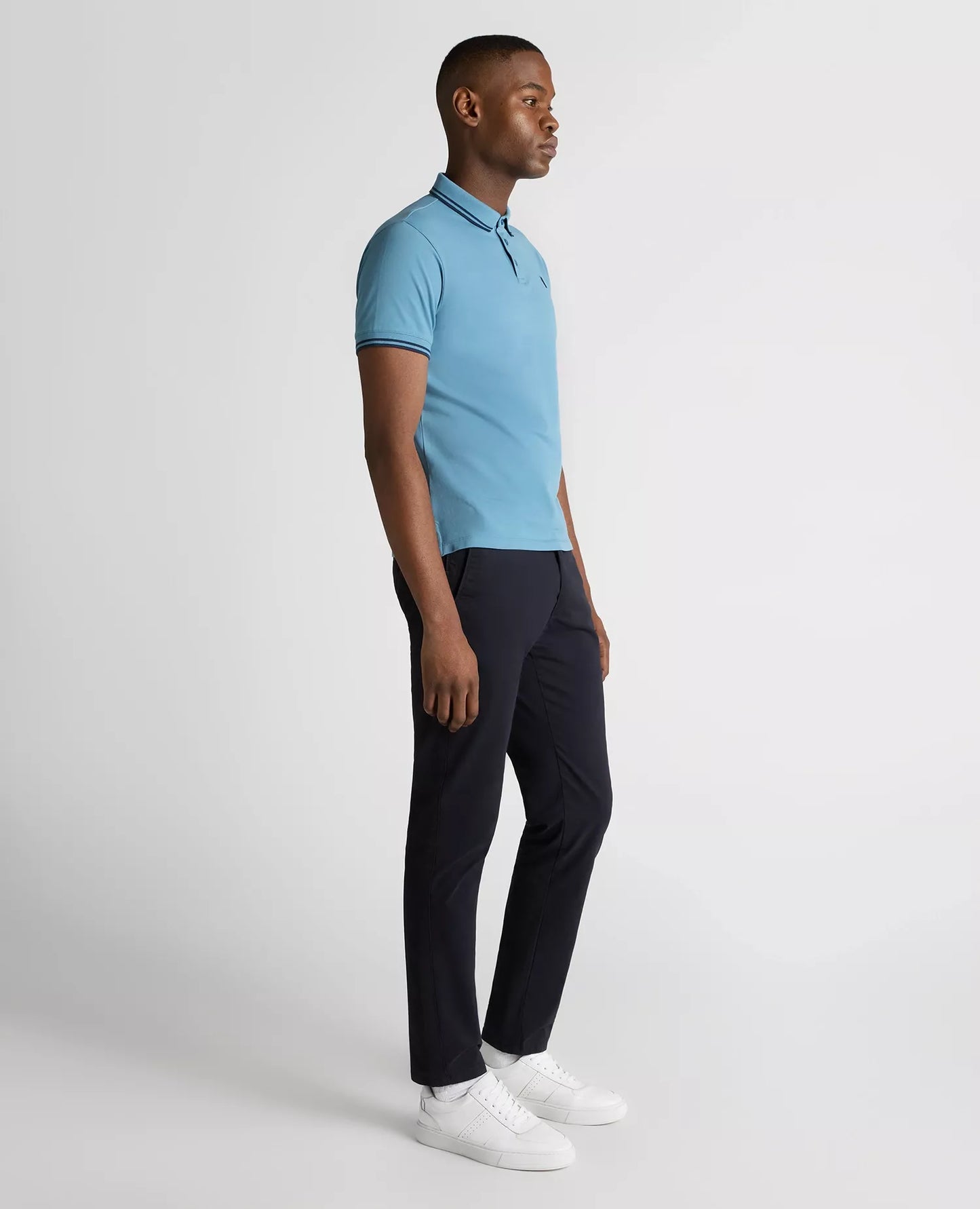 Remus Uomo Short Sleeved Polo Shirt - Blue
