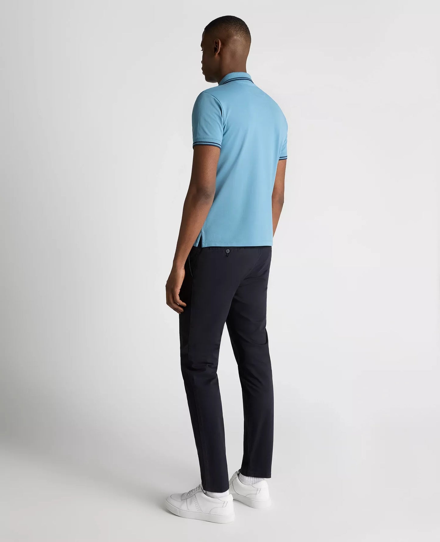 Remus Uomo Short Sleeved Polo Shirt - Blue