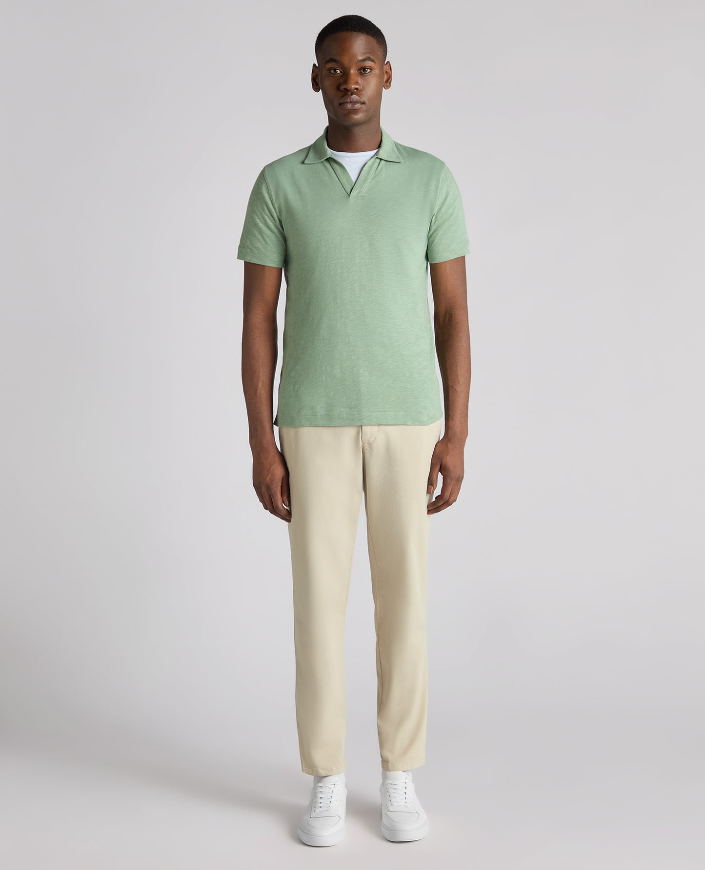 Remus Uomo V-Neck Shirt - Light Green