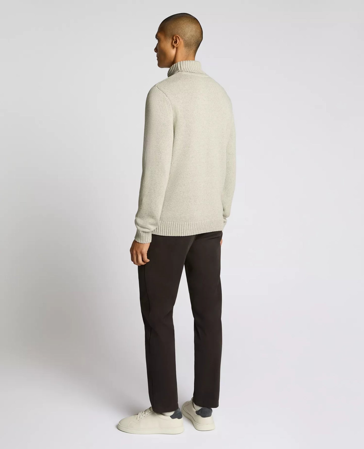 Remus Uomo Roll Neck Sweater - Grey