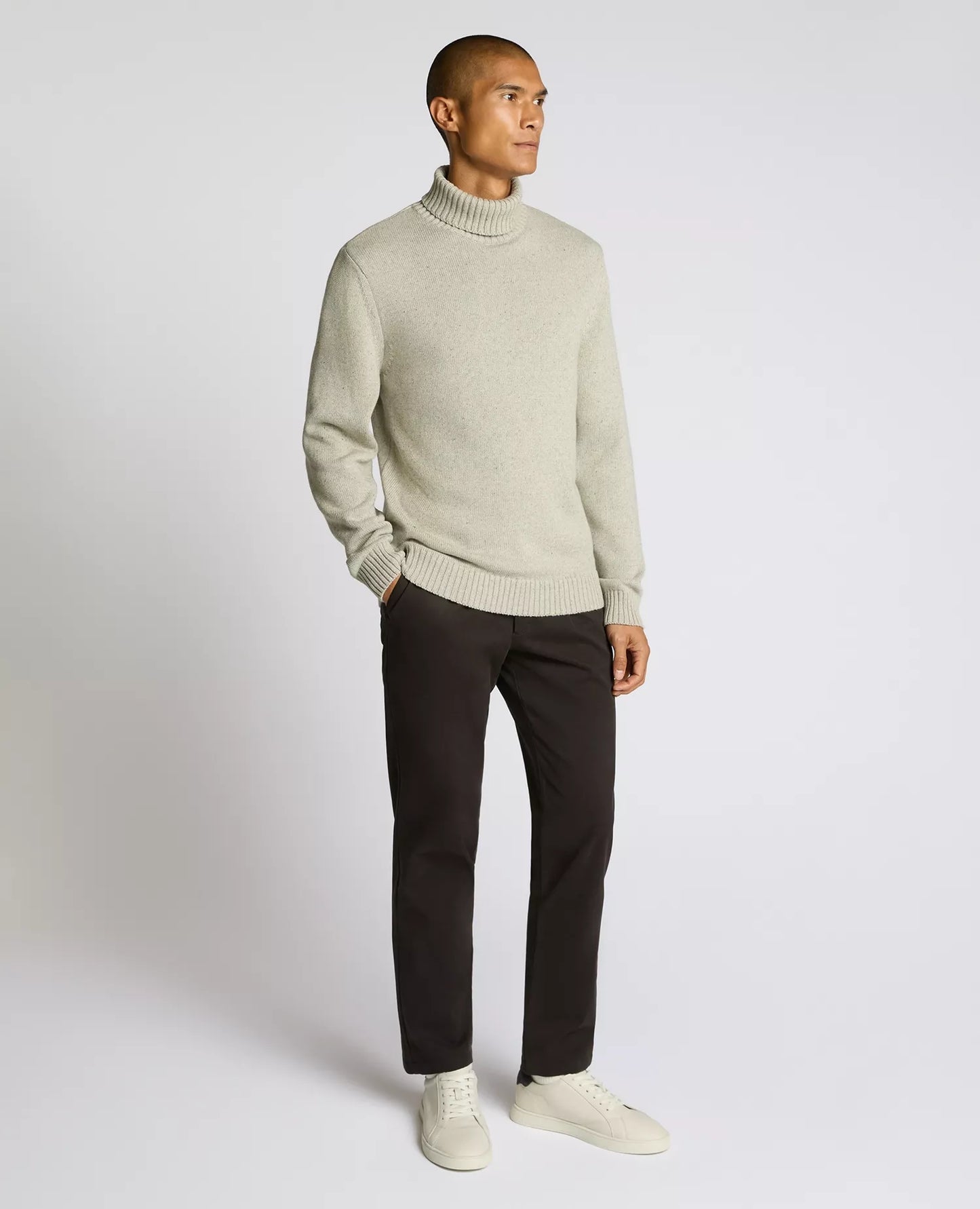 Remus Uomo Roll Neck Sweater - Grey