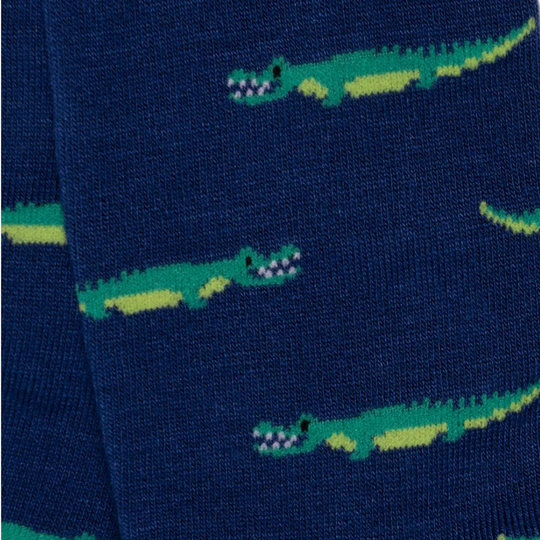 Swole Panda Bamboo Sock - Crocodile