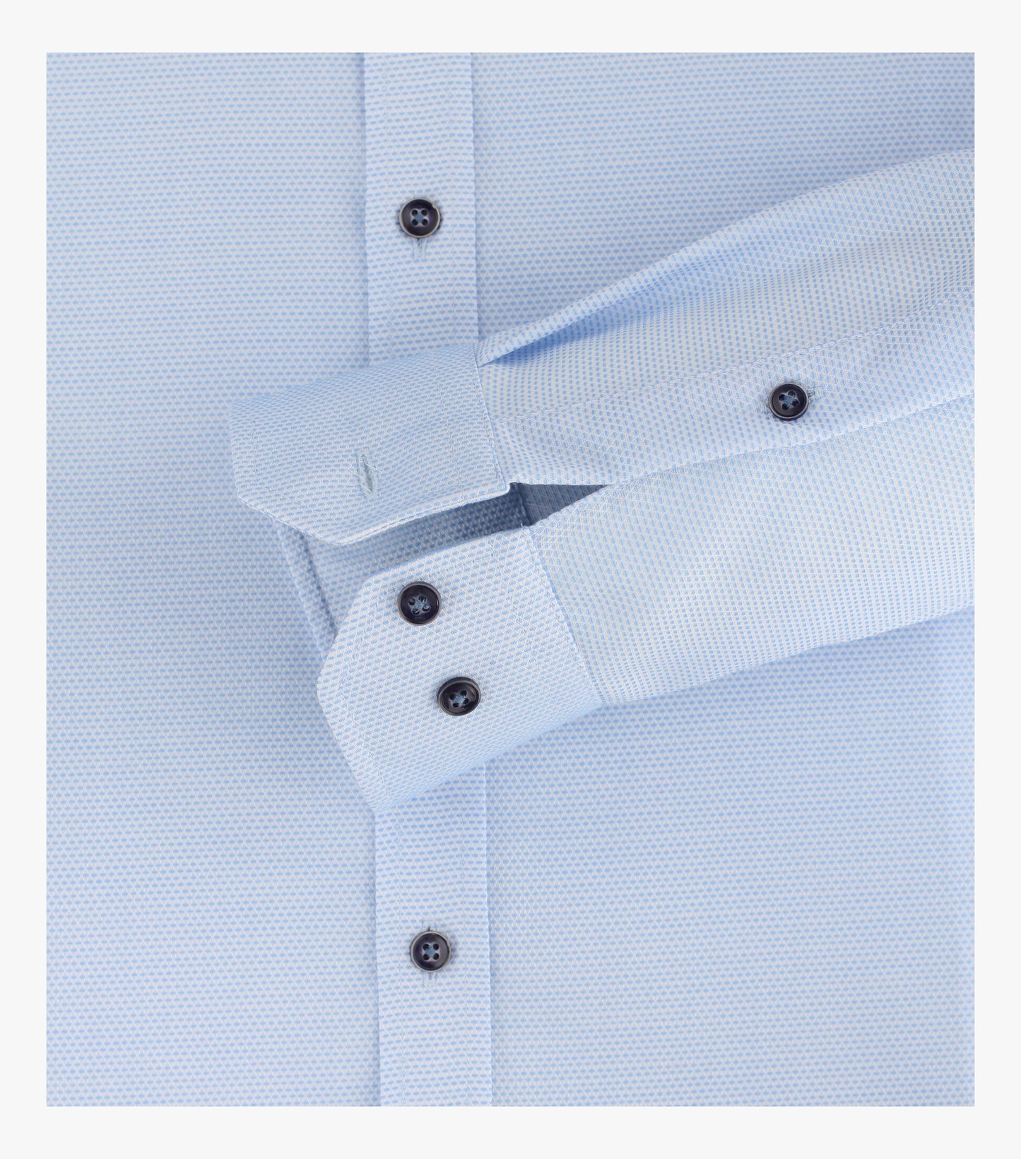 Venti Long-Sleeved Body Fit Shirt - Blue