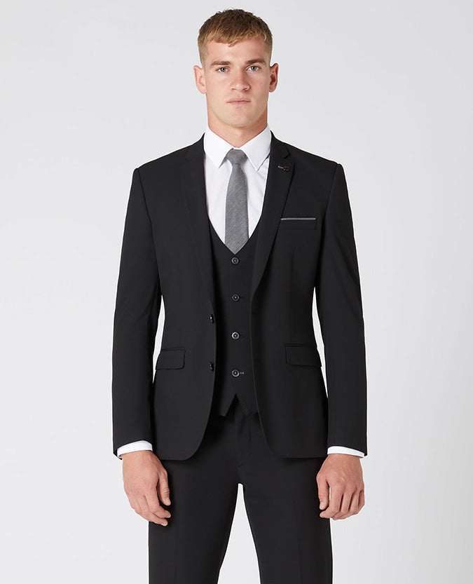 Remus Uomo Lazio X-Slim Fit Jacket - Black
