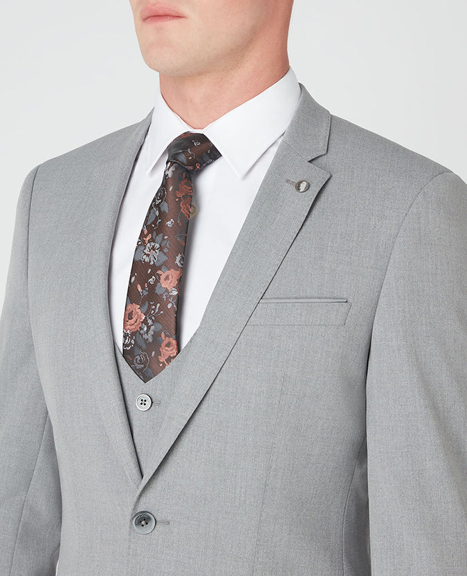 Remus Uomo Lazio Suit Jacket - Grey