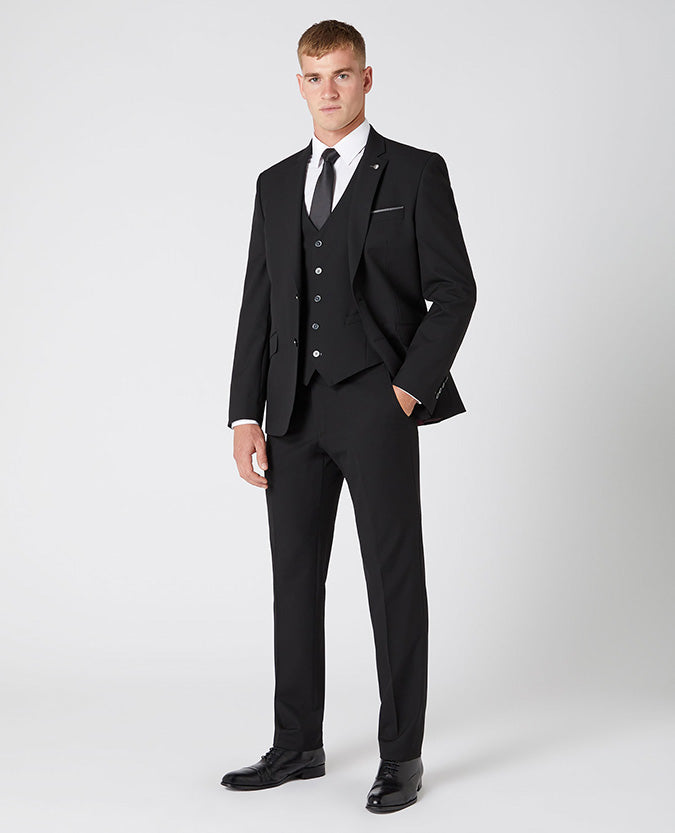 Remus Uomo Tapered Fit Jacket - Black 11770 00