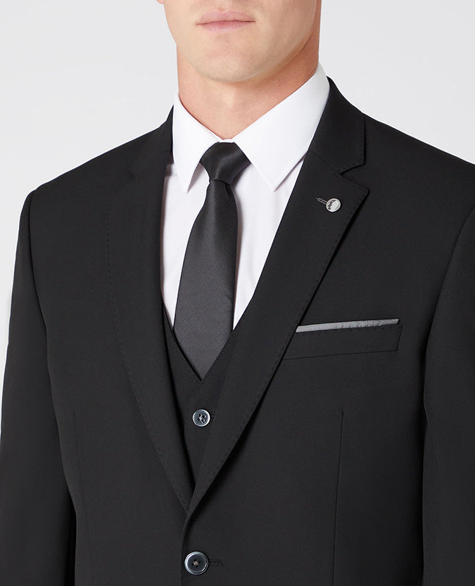 Remus Uomo Tapered Fit Jacket - Black 11770 00