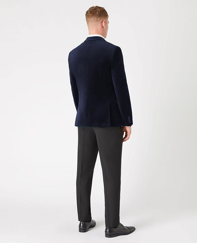 Remus Uomo Monti V Velvet Jacket - Navy