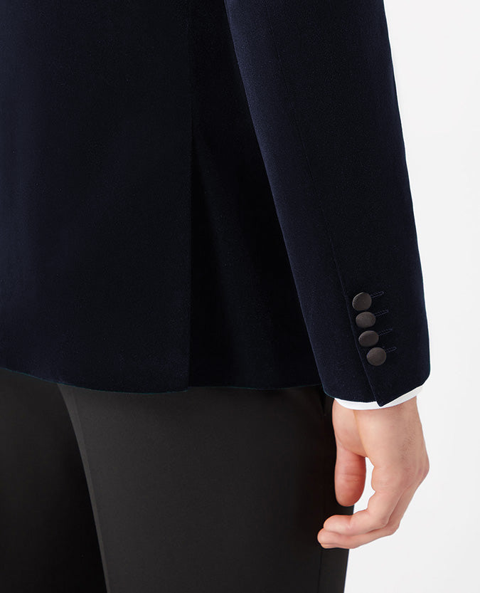 Remus Uomo Monti V Velvet Jacket - Navy