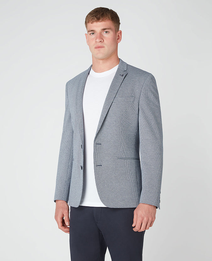 Remus Uomo Slim Fit Stretch Jacket - Grey