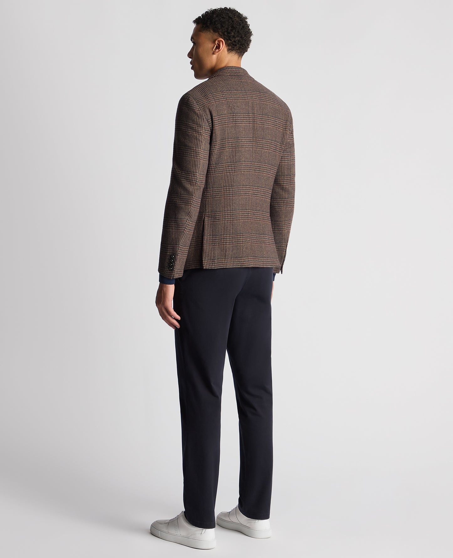 Remus Uomo Alto Blazer - Brown Check