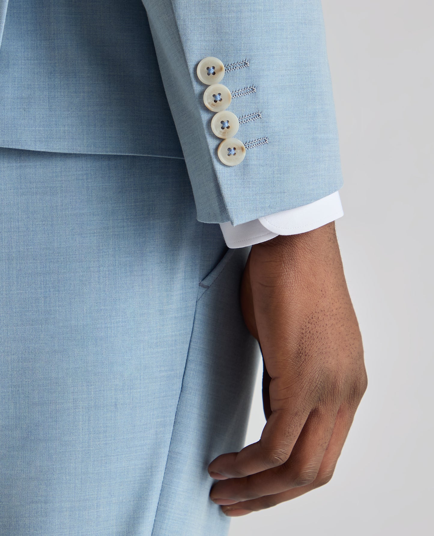 Remus Uomo Massa Slim Fit Suit Jacket - Sky Blue
