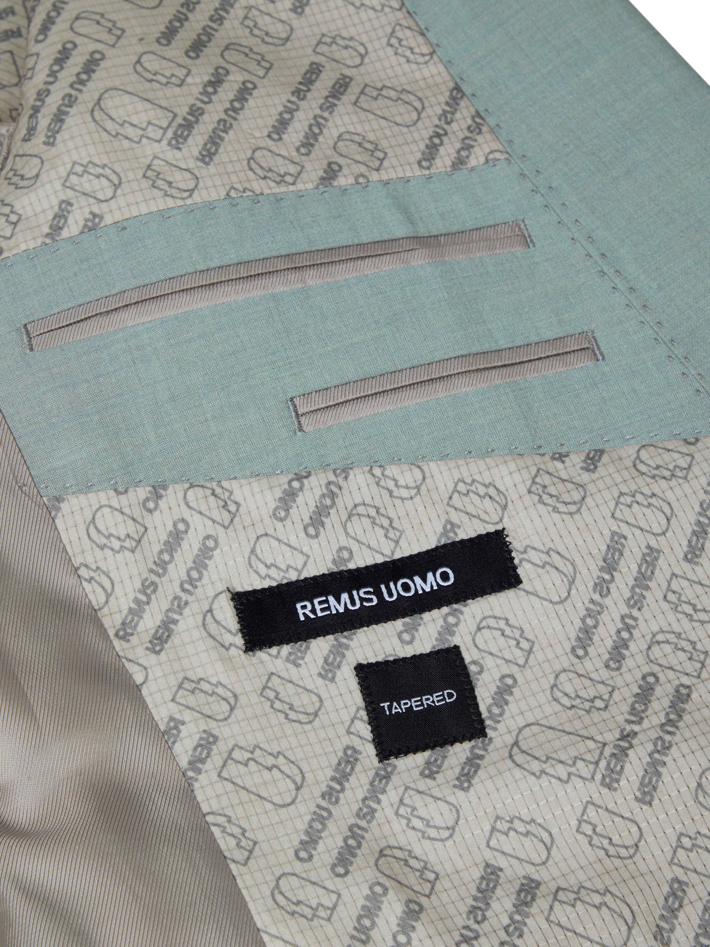 Remus Uomo Peppe Tapered Fit Suit Jacket - Sage