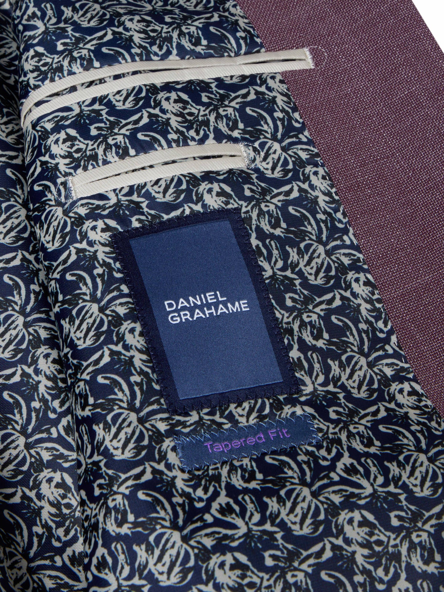 Daniel Grahame Damon Tapered Fit Jacket - Grape