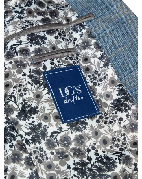 Daniel Grahame Bordeaux Blazer - Blue Check