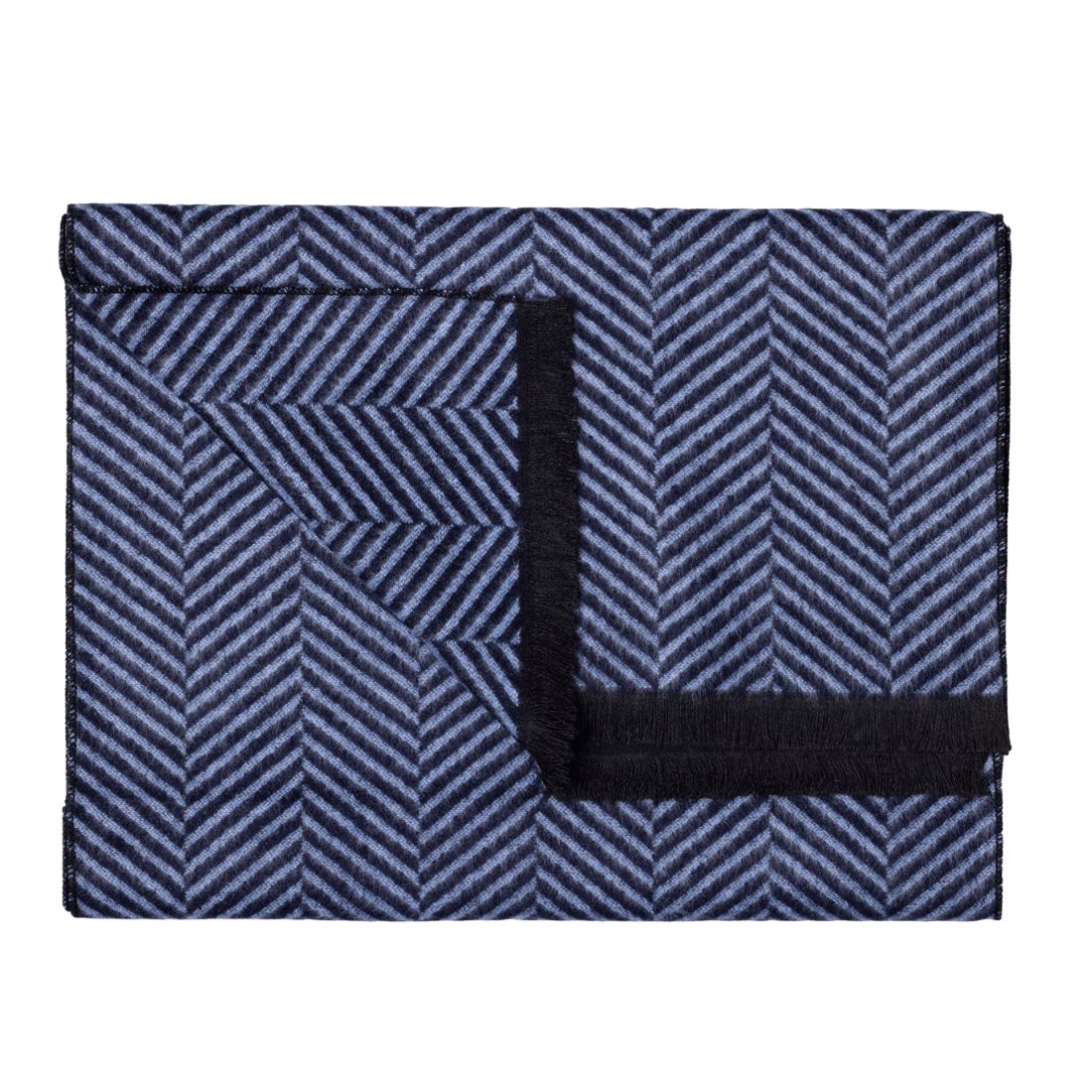 Swole Panda Bamboo Scarf - Blue Herringbone