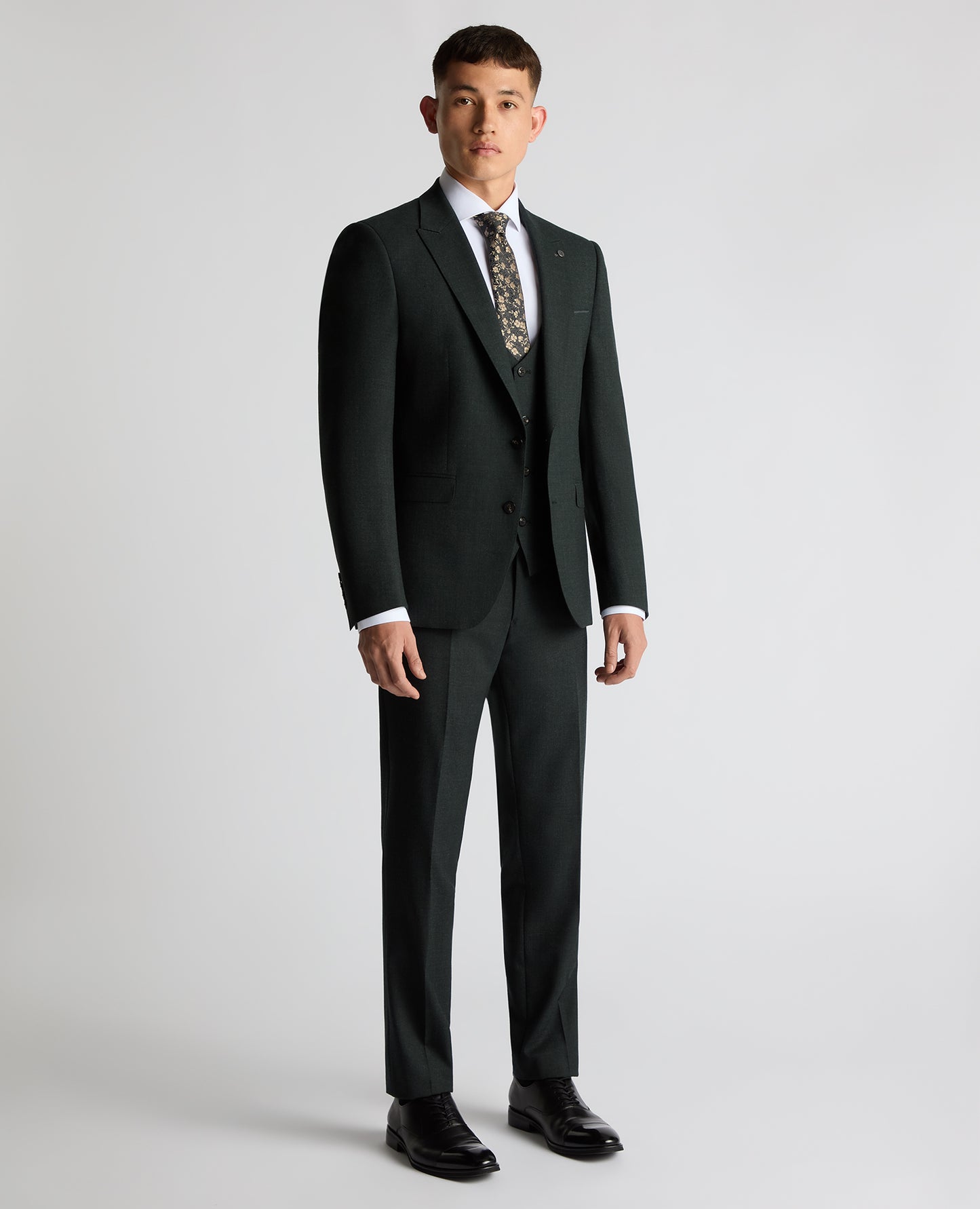 Remus Uomo Massa Mix + Match Suit Trousers - Dark Green