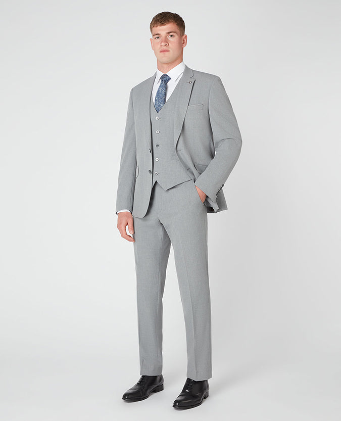 Remus Uomo Palucci Tapered Fit Waistcoat - Grey