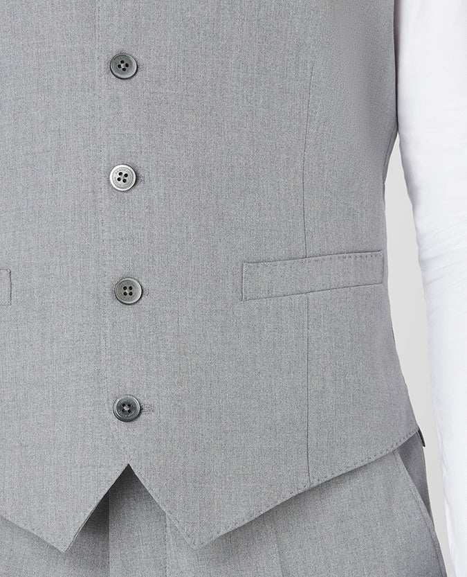 Remus Uomo Palucci Tapered Fit Waistcoat - Grey