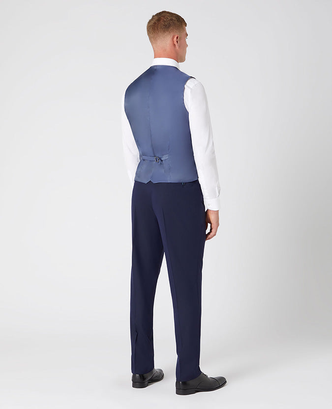 Remus Uomo Palucci Tapered Fit Waistcoat - Navy 51770 78