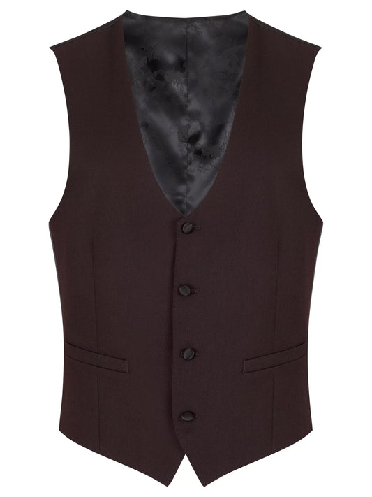 Remus Uomo Russo J Waistcoat - Wine