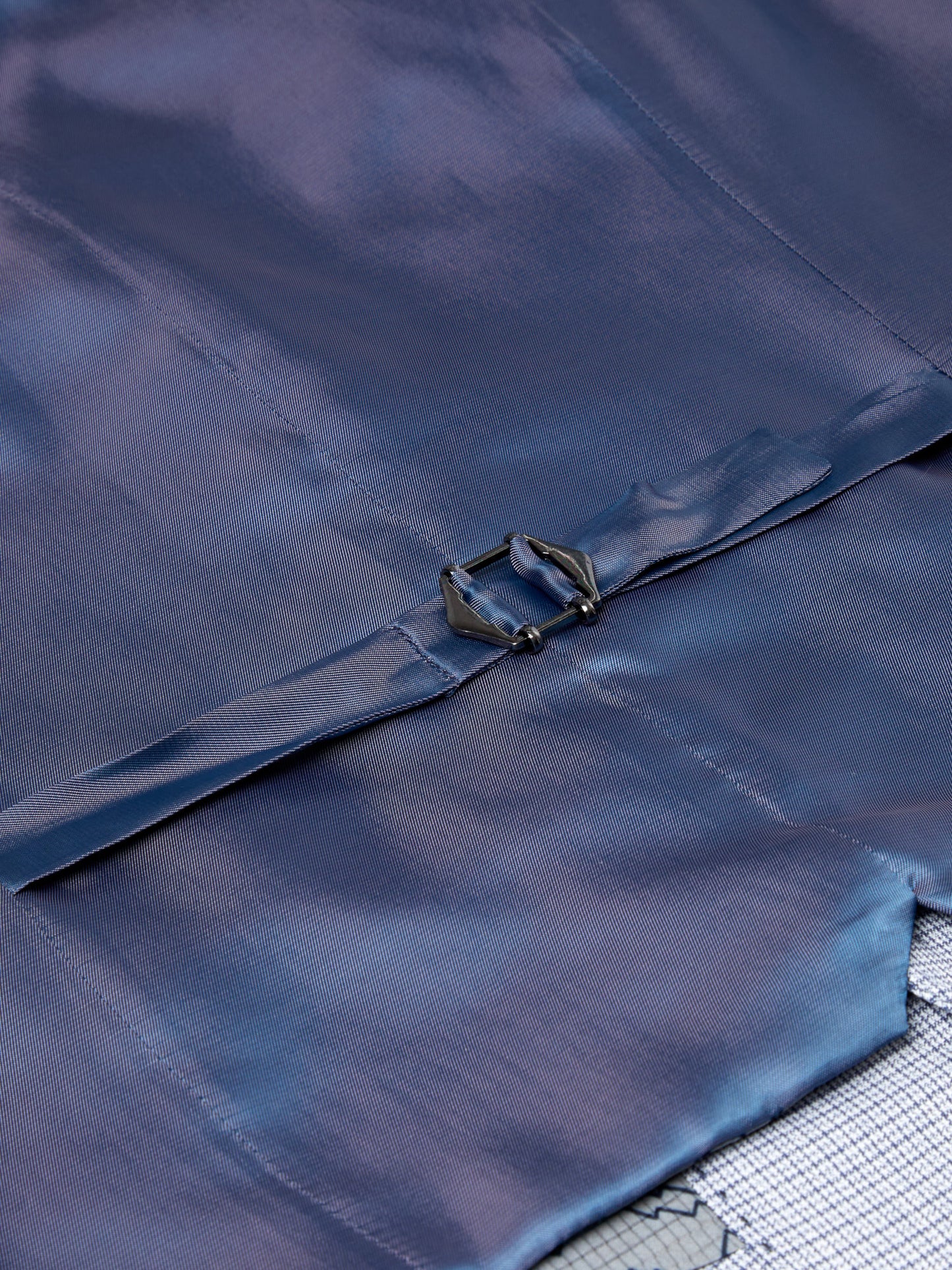 Remus Uomo Petro Tapered Fit Waistcoat - Blue Check