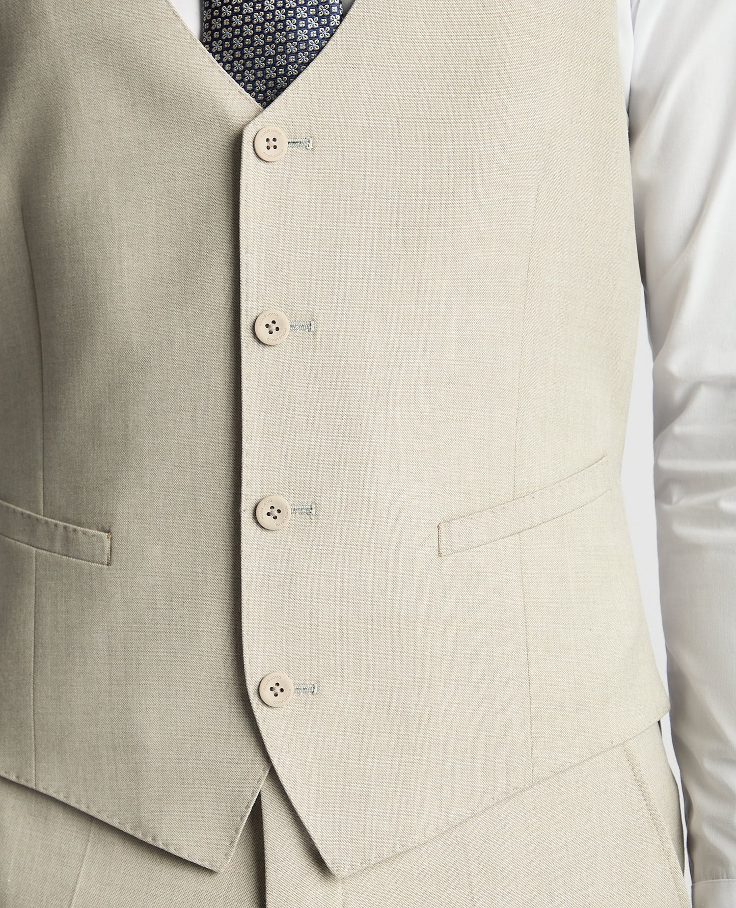 Remus Uomo Mario Waistcoat - Stone 52258 92