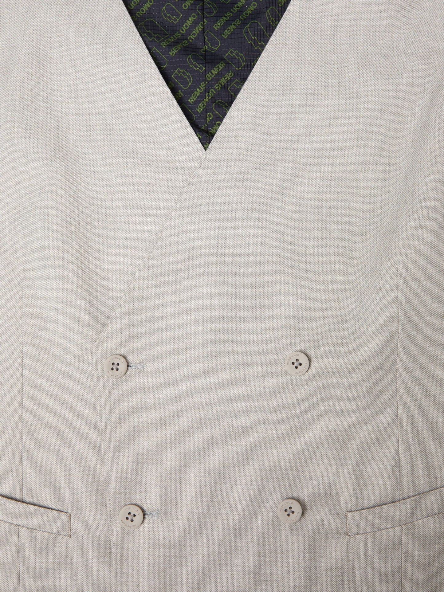 Remus Uomo Malfi Waistcoat - Stone