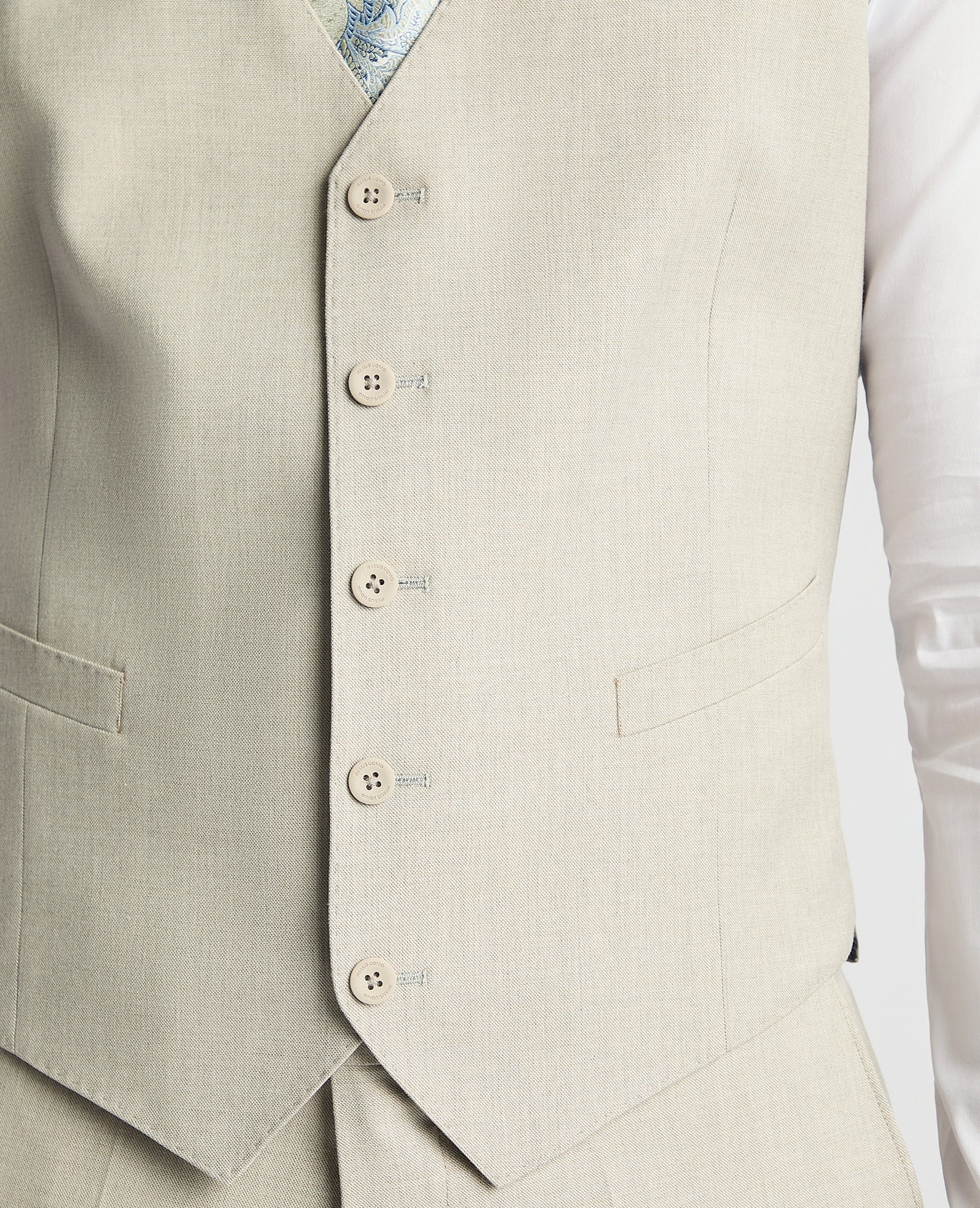 Remus Uomo Pablo Waistcoat - Stone