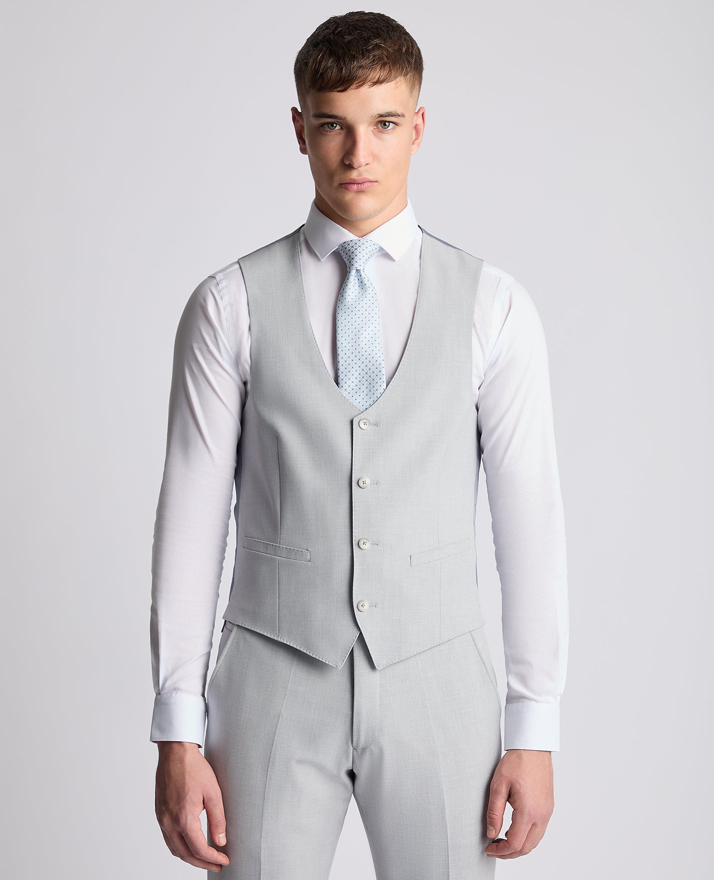 Remus Uomo Massa Waistcoat - Light Grey
