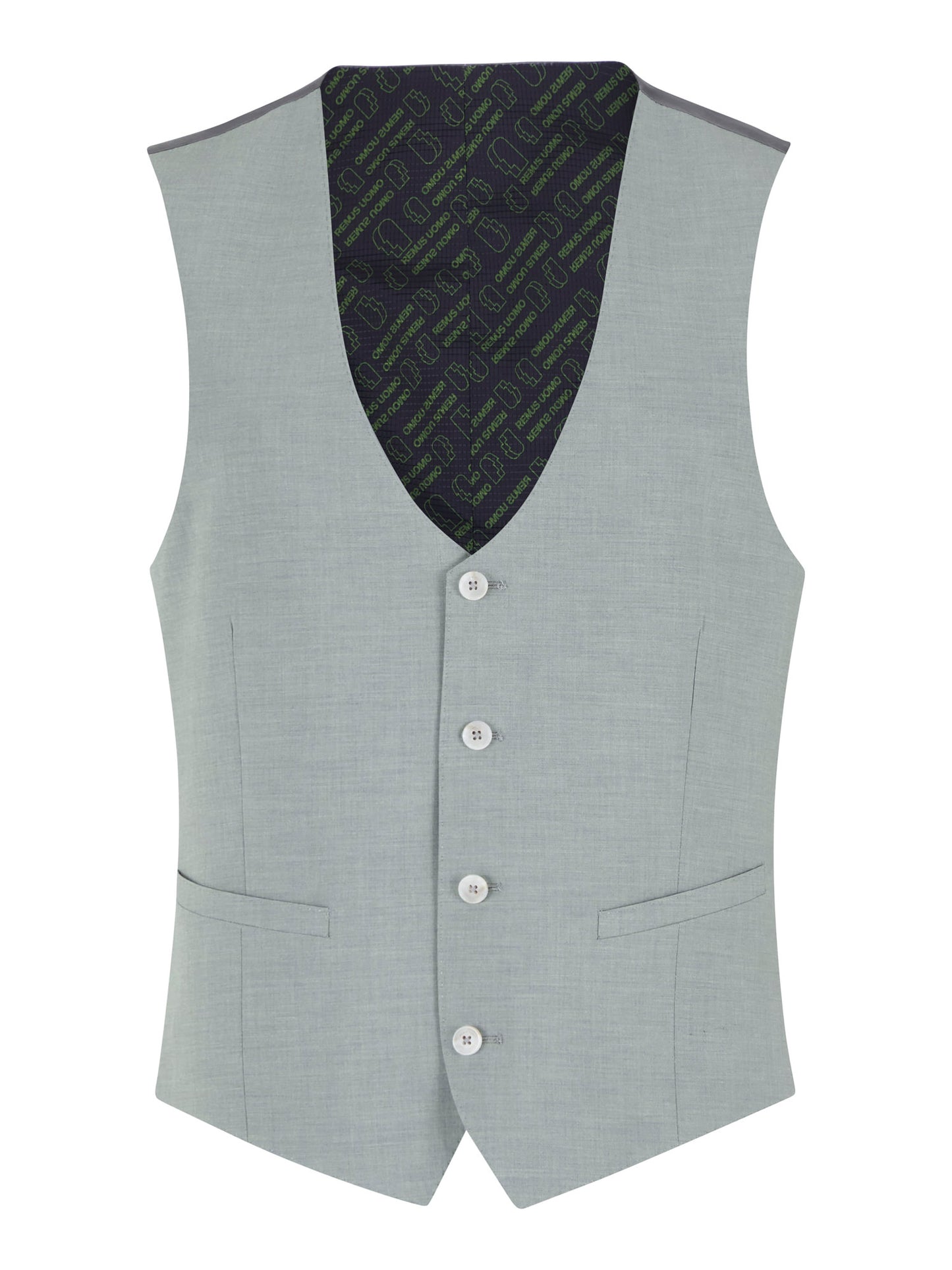 Remus Uomo Massa Waistcoat - Sage