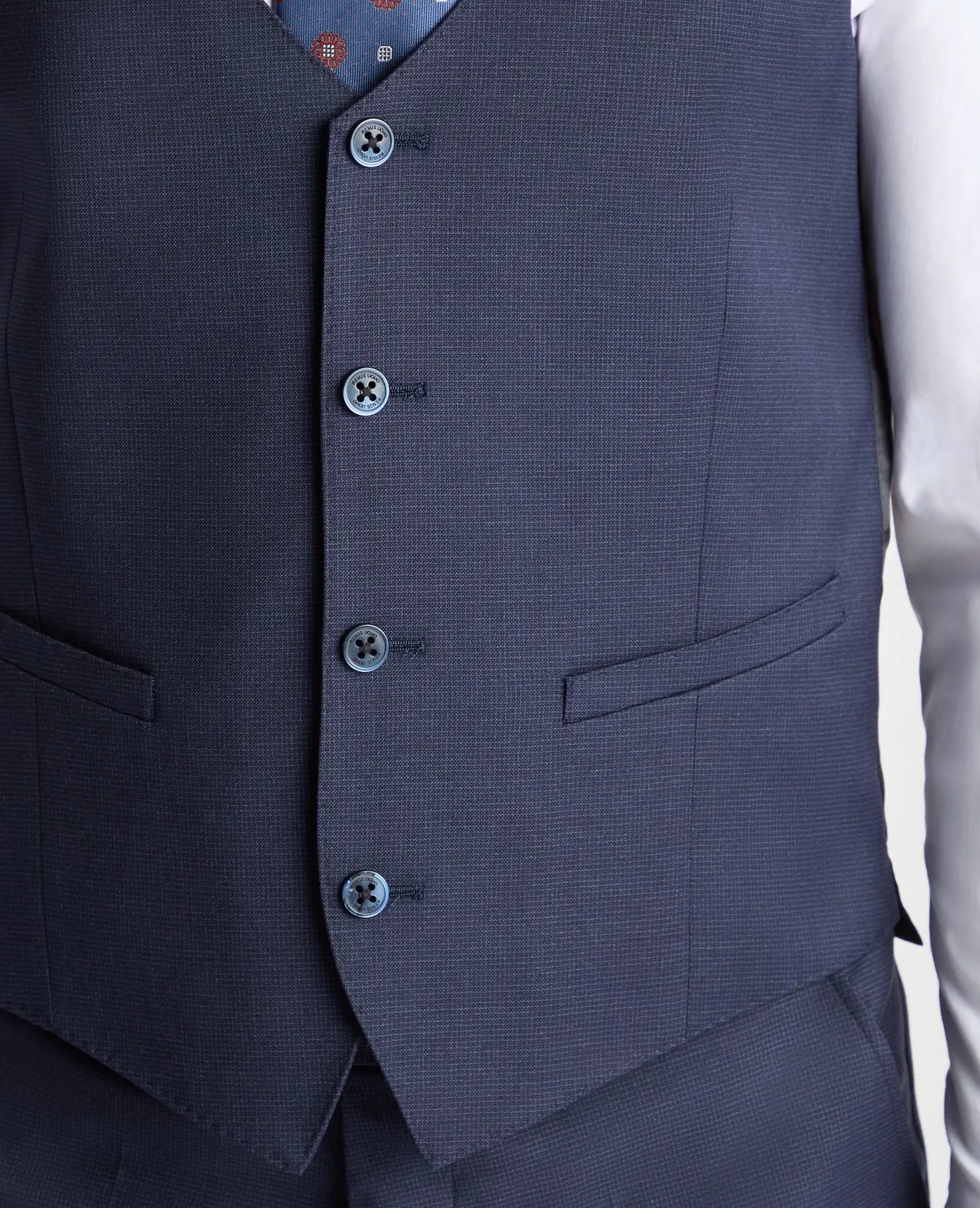 Remus Uomo Lucian Slim Fit Waistcoat - Navy