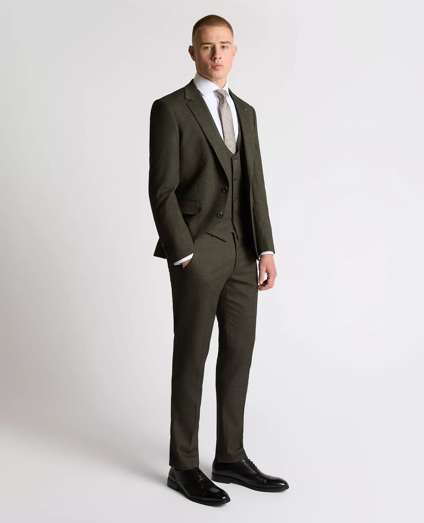 Remus Uomo Matteo Suit Waistcoat - Brown