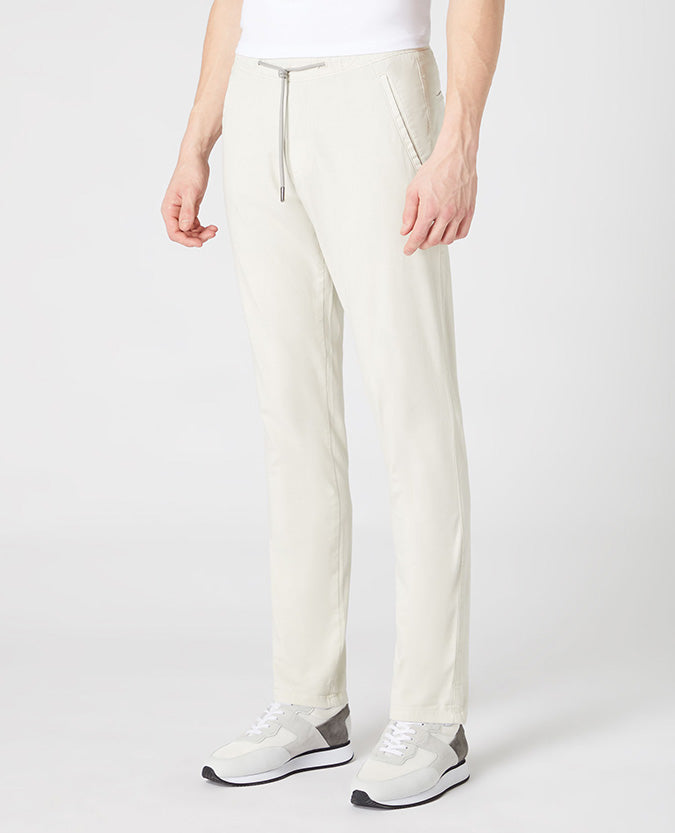 Remus Uomo Slim Leg Tencel Stretch Chinos - Beige