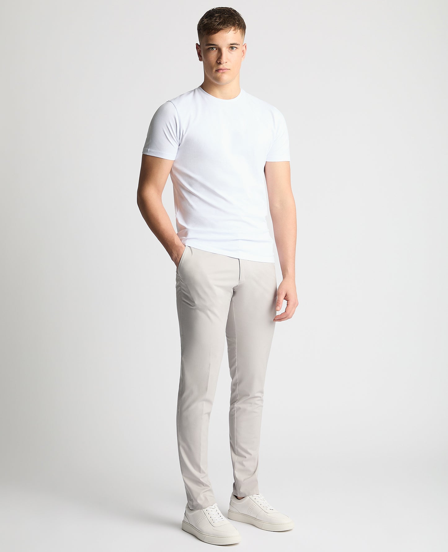 Remus Uomo Edison Casual Trouser - Light Grey