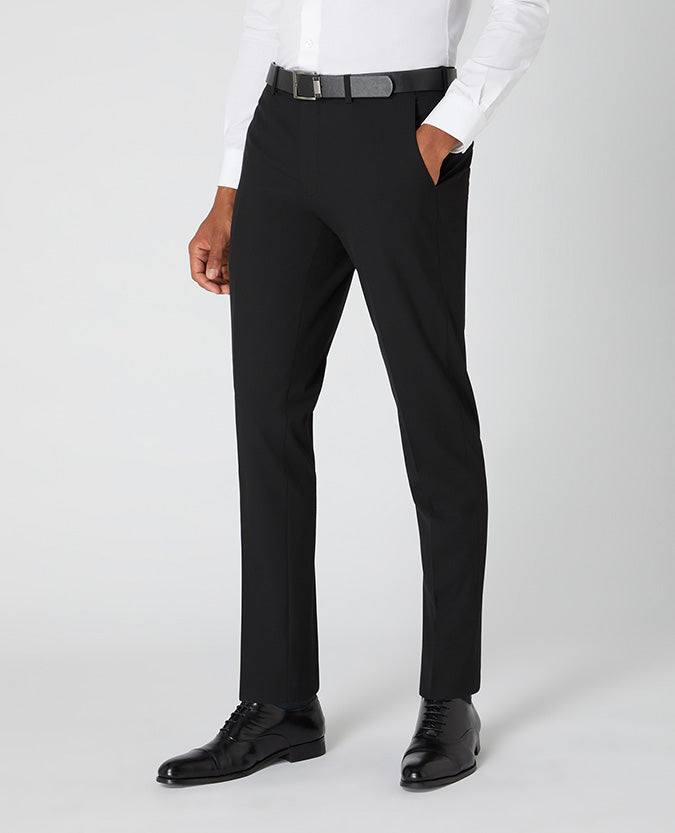Remus Uomo Santi Slim leg Formal Trousers -Black 70470 00