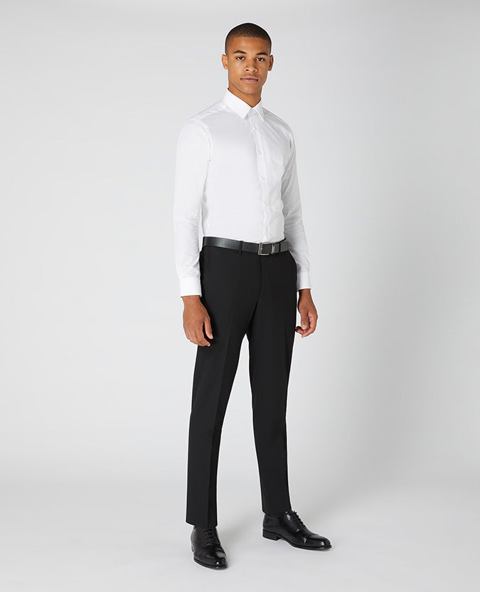Remus Uomo Santi Slim leg Formal Trousers -Black 70470 00