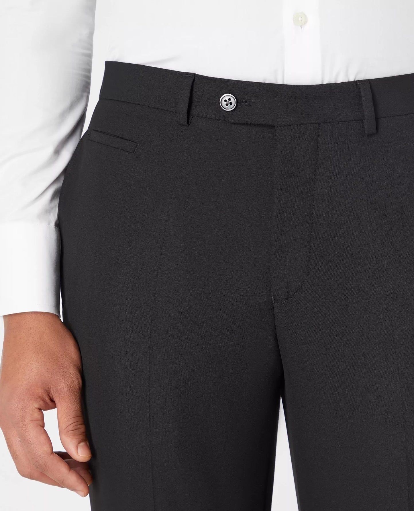 Remus Uomo Luca Formal Trousers - Black