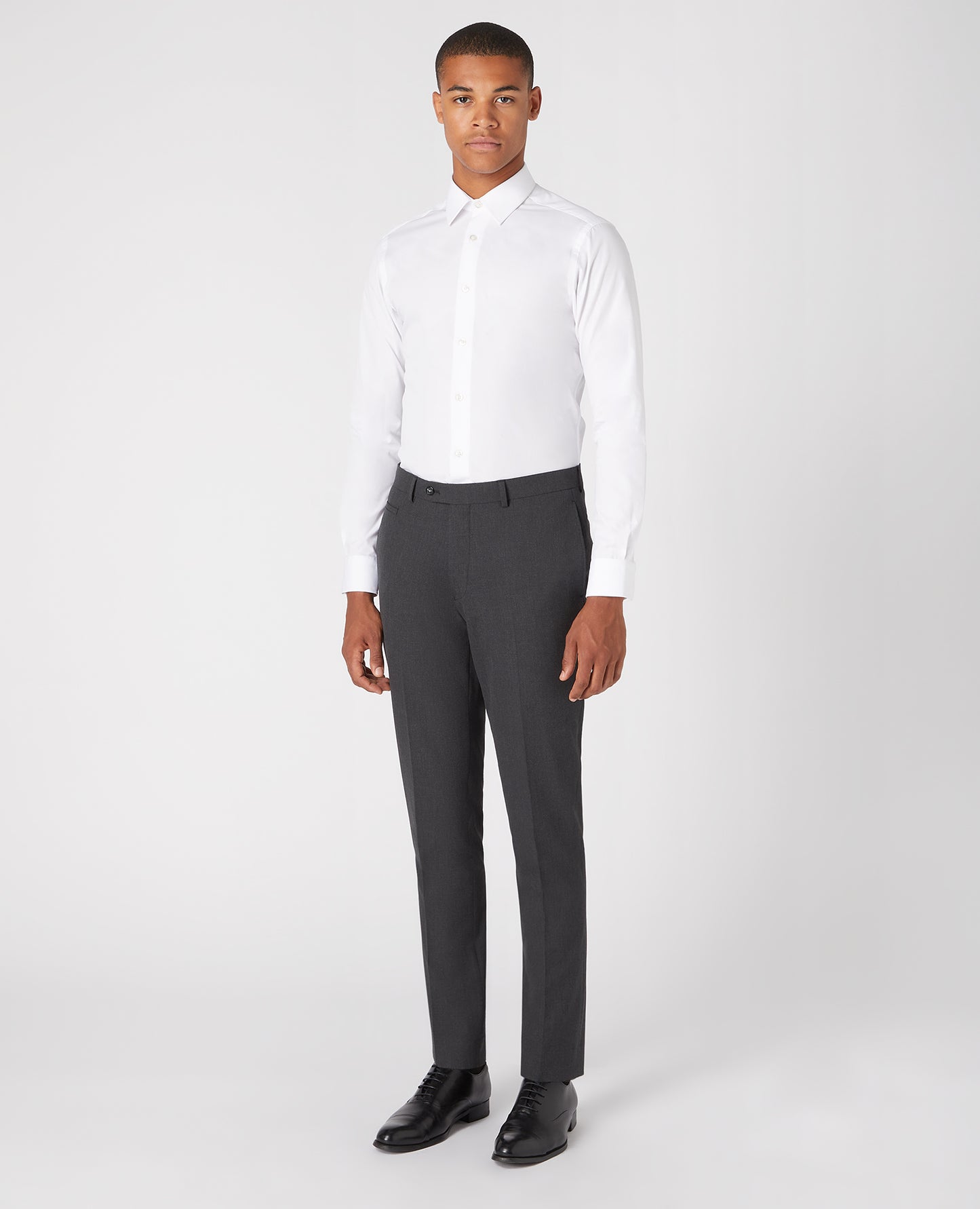 Remus Uomo Luca Formal Trousers - Dark Grey