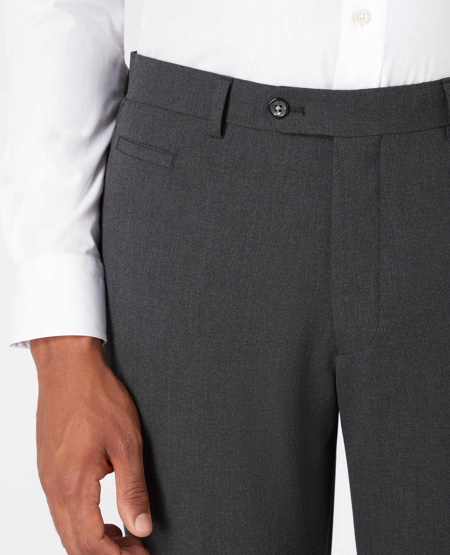 Remus Uomo Luca Formal Trousers - Dark Grey