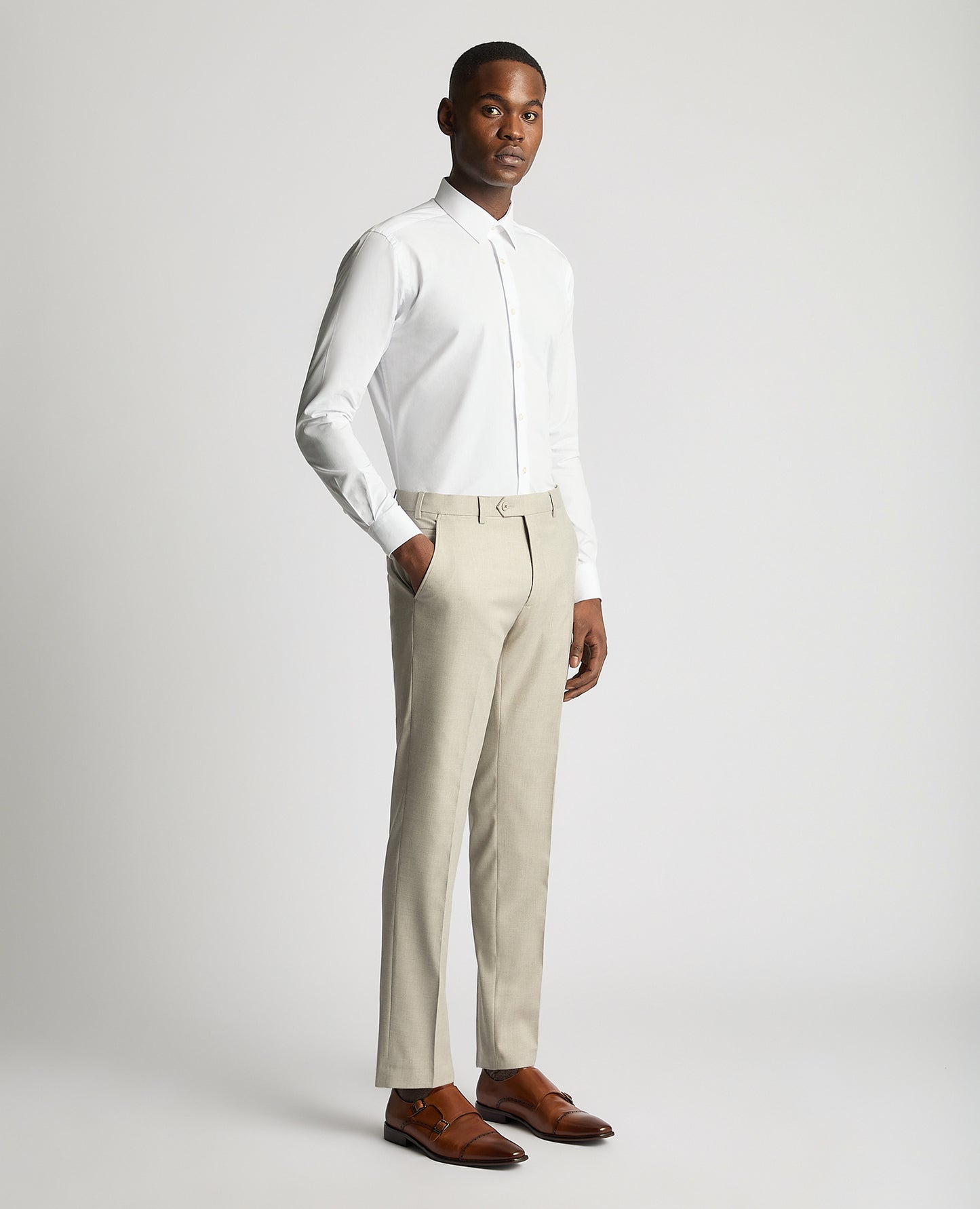 Remus Uomo Mario Trousers - Stone 72258 92